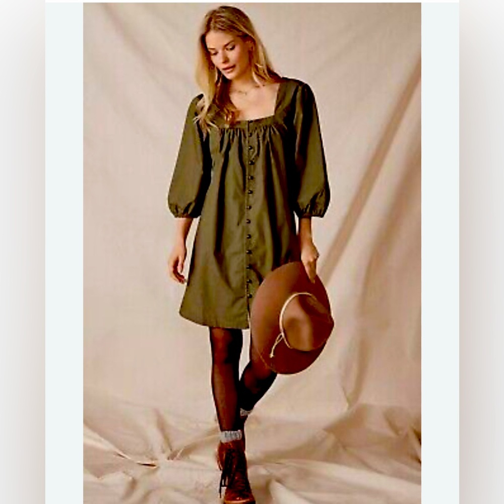 Maeve Tabitha tunic dress Anthropologie nwot size small green